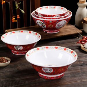 Melamine dinnerware sets bowls dishes sauce sushi salad dishes set tableware customized logo colorful bowls