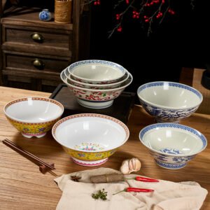 Melamine dinnerware sets bowls dishes sauce sushi salad dishes set tableware customized logo colorful bowls