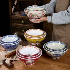 Melamine dinnerware sets bowls dishes sauce sushi salad dishes set tableware customized logo colorful bowls